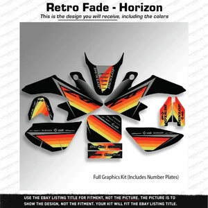 Graphics Kit for Honda CRF450R CRF 450R (2021-2024) Retro Fade - Horizon Decals - Foto 1 di 7