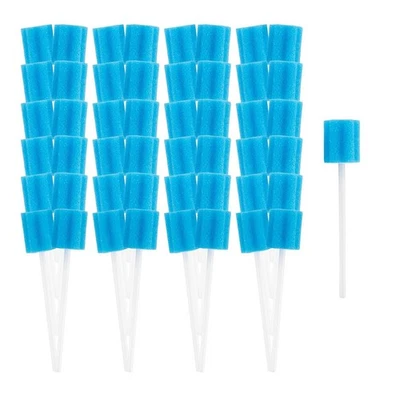 100 Mouth Cleaner Swabs, Disposable Sponge Toothbrushes, Mouth Swabs, Swab Wands2869 - Image 1 of 4