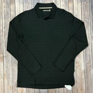 NUEVA Camisa Polo Smartwool Merino Manga Larga Grande Para Hombre Negra Senderismo Nueva con Etiquetas - Imagen 1 de 7