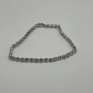 Bracciale tennis in argento sterling 925 e zirconi - Foto 1 di 5