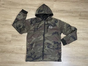 Seltene Spy Sonnenbrille Camouflage Grün Herren Gr. S Full Zip Kapuze Windbreaker - Bild 1 von 10