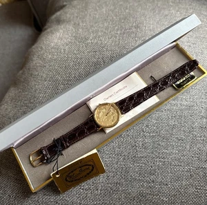 Reloj De Colección Dufonte por Lucien Piccard Moneda Libertad Hecho en Suiza Nuevo En Caja - Imagen 1 de 7