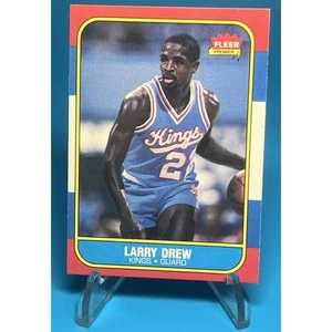 1986-87 Fleer Premier - Larry Drew #25 1st Year In Sacramento (Kings) Nm - Bild 1 von 2