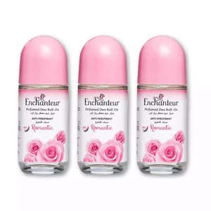 ⭐FAST SHIPPING⭐ 3X Enchanteur Perfumed Romantic Deodorant Roll-on 50ml - Picture 1 of 1