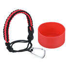Water Bottle Holder, Paracord Handle for 32oz to 40oz, Red, Black