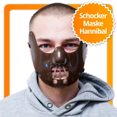 Beißer Maske für Halloween, Karneval & Horry Party für den Hannibal Lecter Look! - Bild 1 von 4
