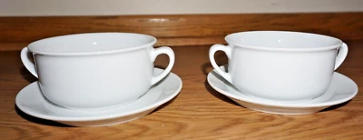 JUEGO DE 10 CUENCOS SOPA WILLIAMS-SONOMA ESSENTIAL CREMA BLANCA CON PLATILLOS Foto 1 de 4