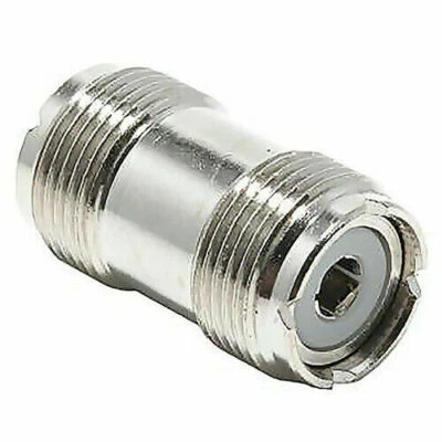 UHF SO-239 Female to Female Coupler RF Adapter Barrel Connector for PL-259 Plugs - Image 1 of 4