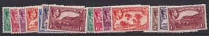 1938 Montserrat KGVI Teileset 1/2d bis 1/- SG101-108 Diff Perfs Feinmontage Neuwertig - Bild 1 von 1