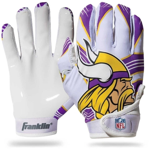 Minnesota Vikings Kids NFL Receiver Gloves (Youth XS/S or M/L) Cover
