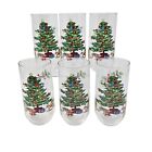 Vintage Luminarc Noel Water/Juice Christmas Tree Drinking Glasses 16oz -Set of 6