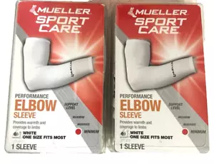 Mueller Sport Care Elbow Performance Sleeve weiß Einheitsgröße 2er Pack - Bild 1 von 5