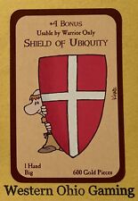 Munchkin +4 Bonus Shield Of Ubiquity Card USED Steve Jackson Games SJG