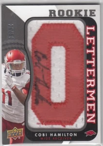 2013 Cobi Hamilton Upper Deck Rookie AUTO LETTER O PATCH /50 Arkansas Razorbacks - Picture 1 of 1