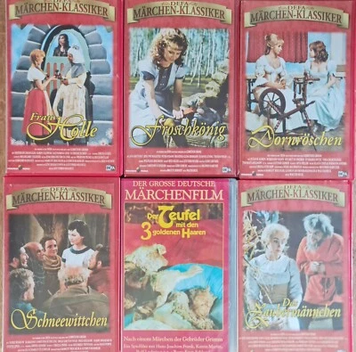 DEFA-Märchenklassiker 6 Märchenfilme – VHS-Videos Geb.Grimm / Wilh. Hauff - Bild 1 von 2