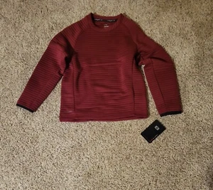 Layer 8 Boy’s Quick- Dry Ottoman Crew Ribbed Top Size Medium (8) New - Picture 1 of 5
