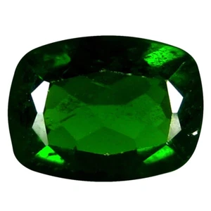 1,45 ct AAA+ Atemberaubende Kissenform (8 x 6 mm) Grün Chromdiopsid Edelstein - Bild 1 von 1