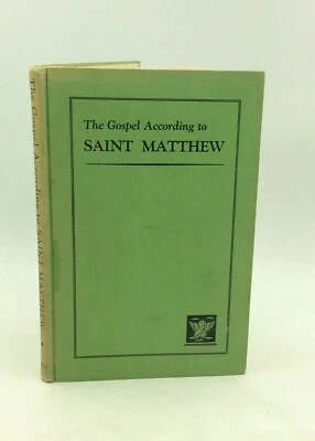 THE GOSPEL ACCORDING TO SAINT MATTHEW - James A. Varni, 1934 - Latin Vulgate - Image 1 of 4