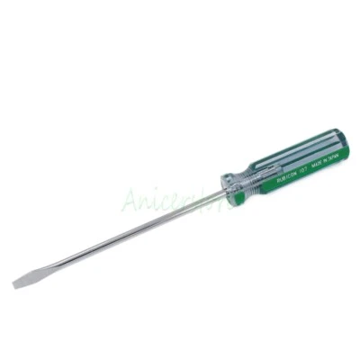 Japan Made 9.5" 243mm x 6.0mm Flat Word Slotted Magnetic Screwdriver Repair Tool - Image 1 of 4