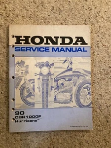Honda CBR1000F 1990 Hurricane 90 CBR 1000F manual de servicio pieza # 61MS200 - Imagen 1 de 2