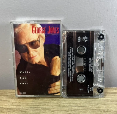 George Jones - Walls Can Fall - Country Music Cassette Tape - 1992 MCA - Image 1 of 3