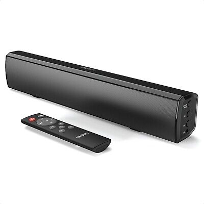 Majority Bowfell Bluetooth Soundbar TV 50 Watt Stereo Sound Remote Black • 19.99£