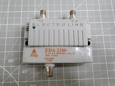 Electroline EDA2100 Drop Amp 54-1000MHz Good Used Condition - Image 1 of 4