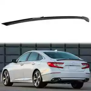 FITS 2018-2022 HONDA ACCORD 10TH GEN BLACK REAR TRUNK SPOILER LID WING NEW - Picture 1 of 12