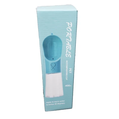 New in Box Dog Water Bottle Portable Pet Accompanying Cup 400 ml - Image 1 of 4