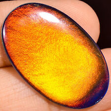 06.50Cts. Natural Play Of Multi Color Aurora Opal Oval Cabochon Loose Gemstone