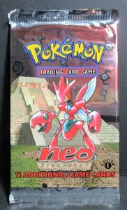Neo Discovery 1st Edition Scizor Artwork Booster Pack Unweighed Booster Pack Pok - Picture 1 of 1
