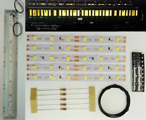 5 Stück 100mm LED Waggon Innenbeleuchtung Warmweiß Bausatz Analog/Digital C3206 - Picture 1 of 5