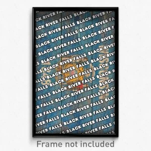 Black River Falls Wisconsin Poster (WI City Souvenir 11x17 Town Print) - Picture 1 of 1