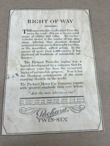 1916 Packard Twin-Six models 1-25 and 1-35--vintage original ad with pricing - Picture 1 of 1