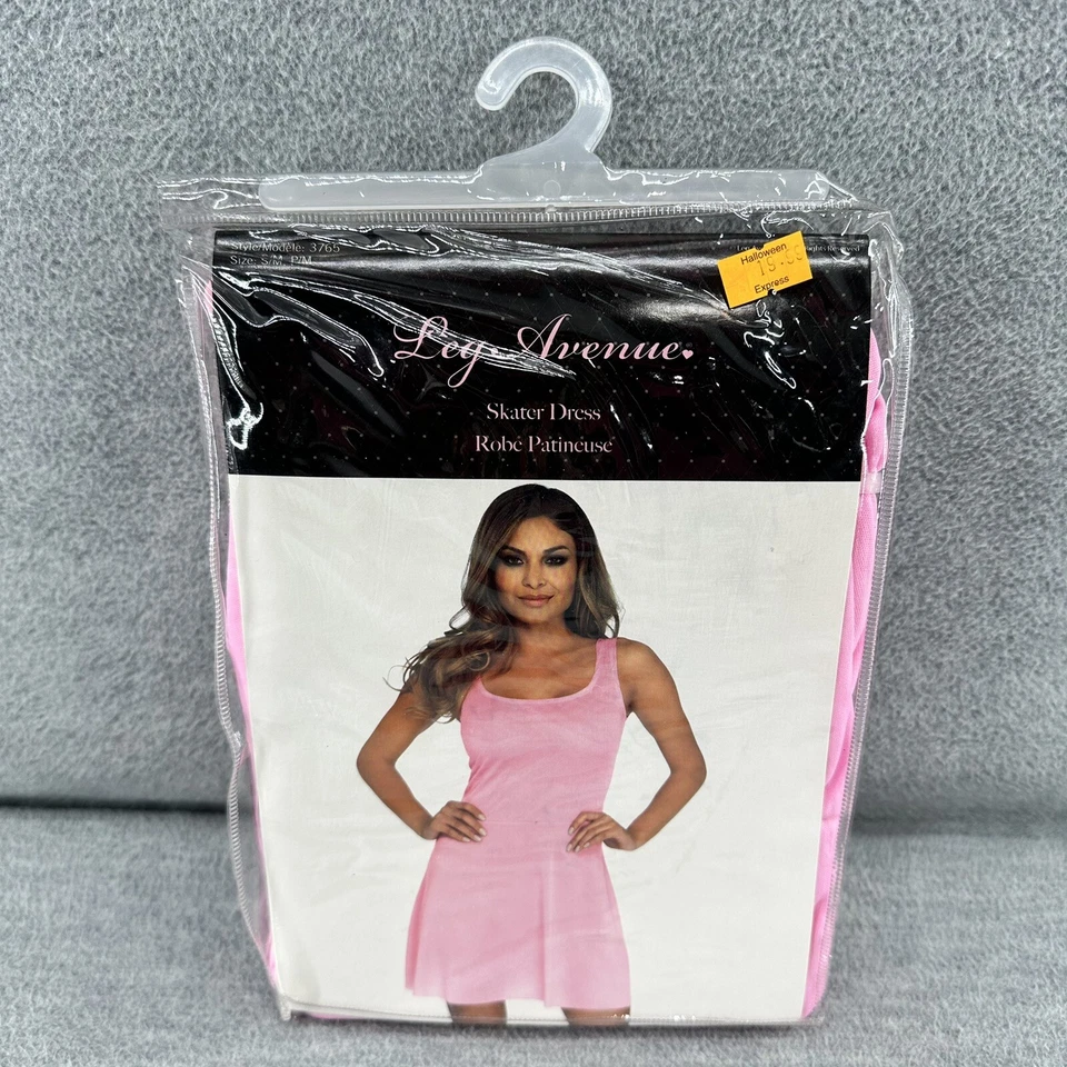 Leg Avenue 3765 Pink Basic Sleeveless Skater Dress Women’s Sz S/m