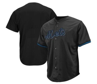 Camiseta de béisbol negra MLB New York Mets nueva para hombre tallas grandes y altas Foto 1 de 4