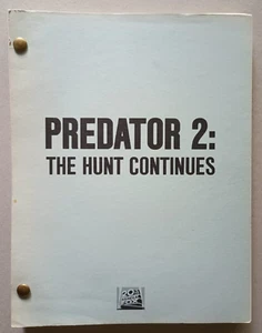 Predator 2: The Hunt Continues (1989) Jim & John Thomas Movie Script / 2nd Draft - Picture 1 of 8