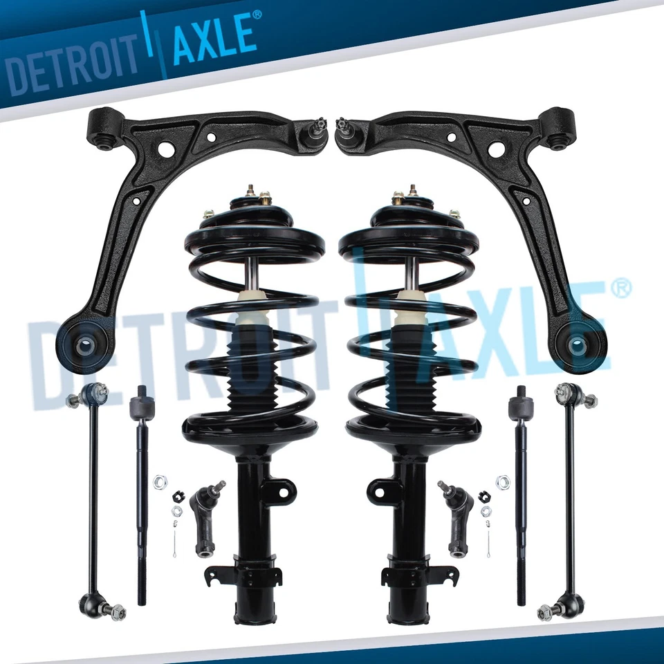 Front Struts Lower Control Arms Tie Rods Sway Bars for 1999 - 2001 Honda Odyssey - Image 1 of 4