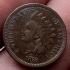 Xrare 1872 Key Date Indian Head Small Cents (1859-1909) - Low Mintage