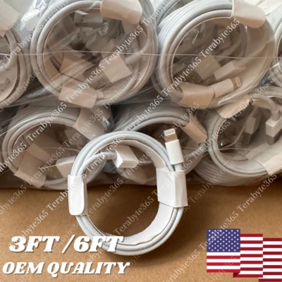 For Apple iPhone 6 7 8 XS XR 11 12 13 14 Pro Max USB Fast Charger Cable Cord Lot - Image 1 of 4