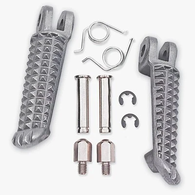 Pair Front Foot Pegs Fit For Yamaha YZF R1 98-24 YZF R6 03-20 YZF R6S 03-08 - Image 1 of 4