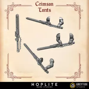 Espadas de cadena a dos manos - Crimson Lords | Grey Tide Studio | Piezas de conversión y B - Imagen 1 de 10
