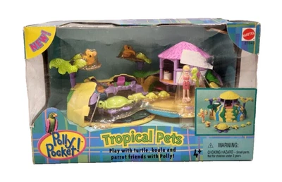 Polly Pocket Tropical Pets Playset NEW VINTAGE RARE Sealed Mattel 2000 Toy NIB - Image 1 of 4