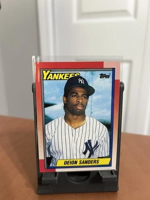 Tarjeta de novato 1990 Topps Deion Sanders #61 - Yankees de Nueva York Foto 1 de 2