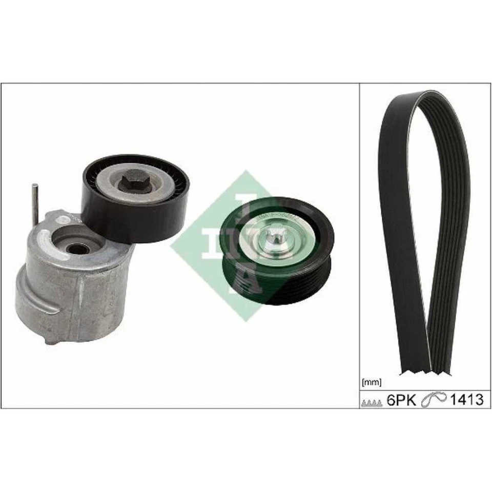 INA Set Correa Poli V Correa Trapezoidal para Opel Vectra C Caravan Cc - Imagen 1 de 1