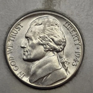 1943 S San Francisco Mint Silver Jefferson War Nickel - Picture 1 of 2