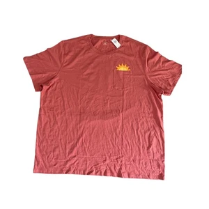 Old Navy Men's T-Shirt Short Sleeve Crew Neck Chest-Pocket Rise & Shine Graphic - Picture 1 of 4