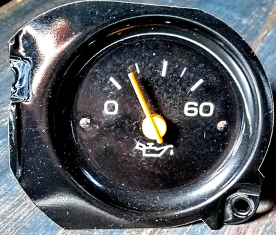 73-87 Chevy Truck C10 C20 C30 Instrument Cluster Oil Pressure PSI Gauge GMC OEM - Image 1 of 4