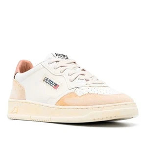 Sneakers Autry Sup Vint Low Man AVLM YL06 Leat/Leat Bianca Giallino PE24 - Foto 1 di 1