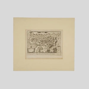 1703 Pacichelli Capua Caserta Incisione su rame Rara - Imagen 1 de 2